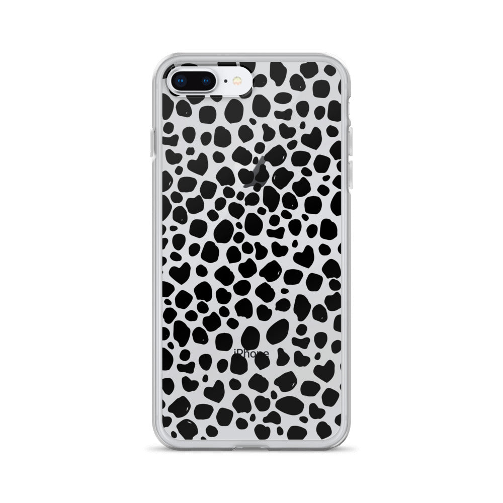 Modern Abstract Shapes Clear iPhone Case