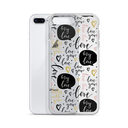 My Love iPhone Clear Case - HypeSheriff