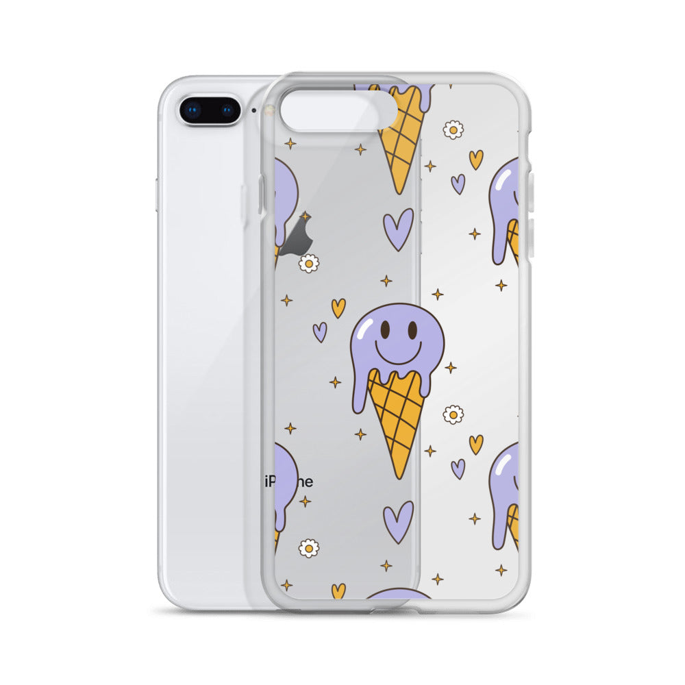 Happy Psychodelic Ice Cream iPhone Case