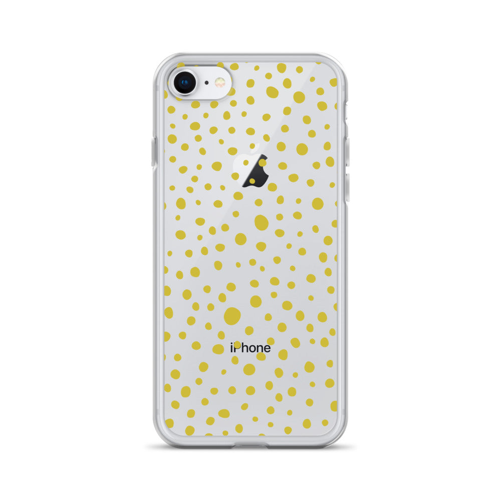 Green Mid Century Dots iPhone Case