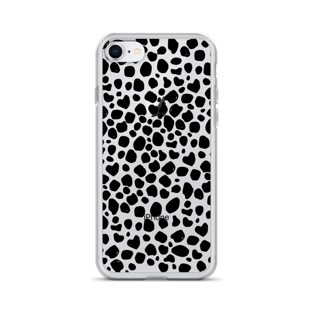 Modern Abstract Shapes Clear iPhone Case