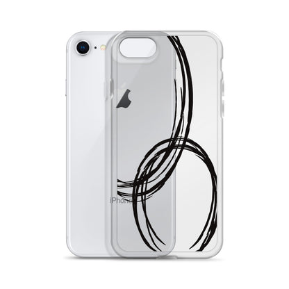 Black Circles iPhone Case