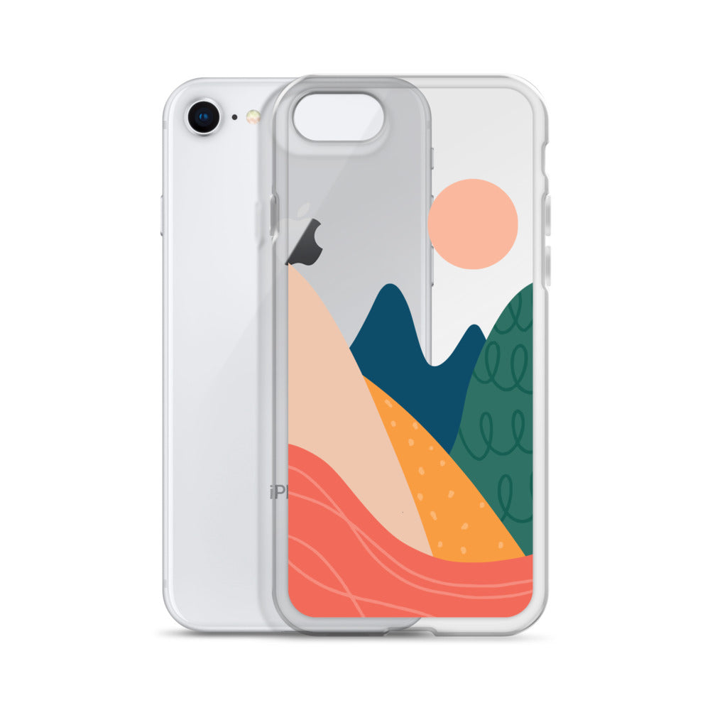 Colorful Travel Lovers iPhone Case