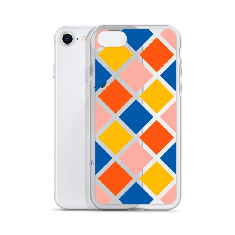 Colorful Geometric iPhone Clear Case - HypeSheriff