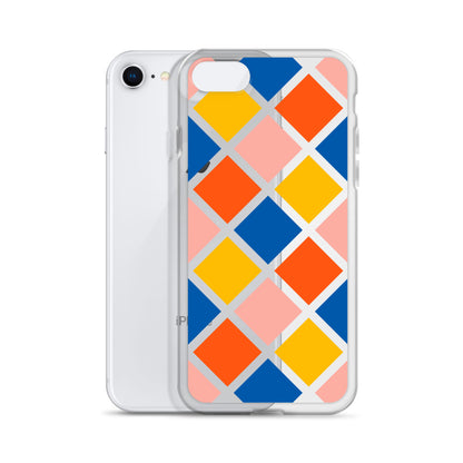 Colorful Geometric iPhone Clear Case - HypeSheriff