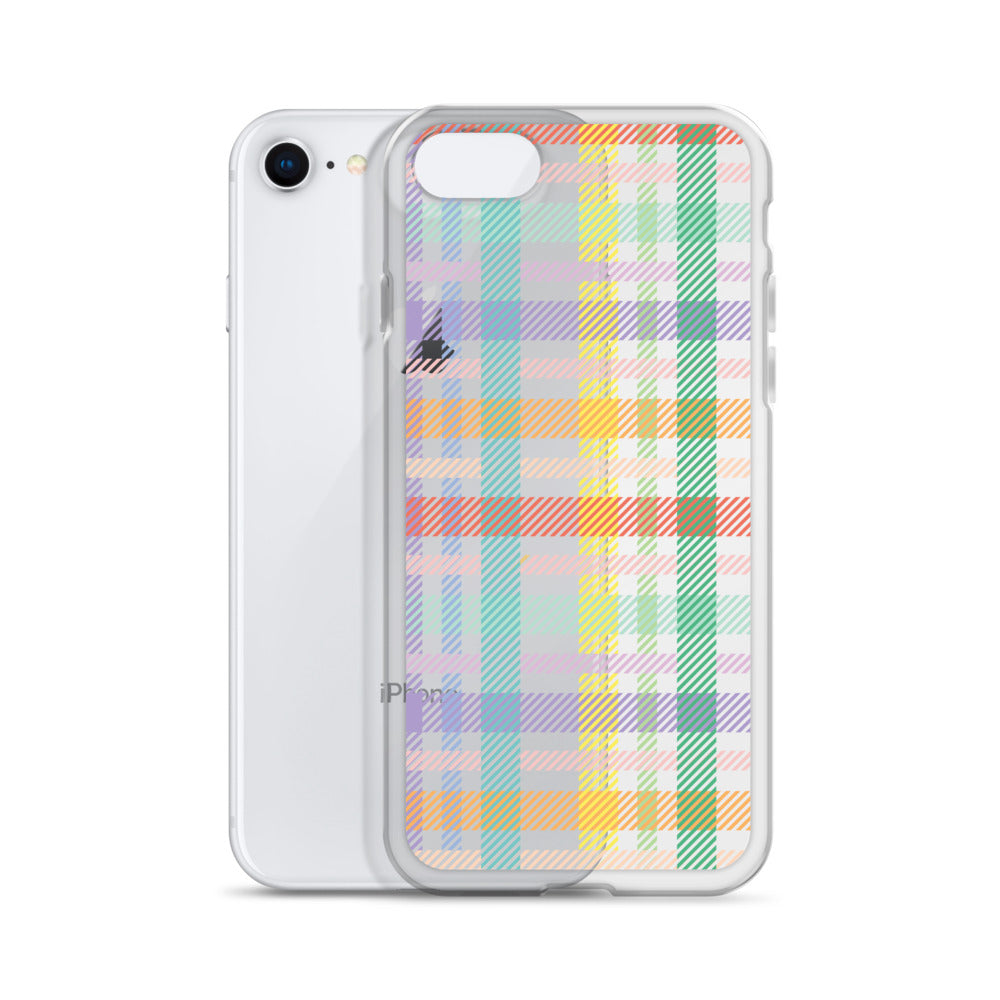 Gingham Check Plaid Pattern iPhone Case