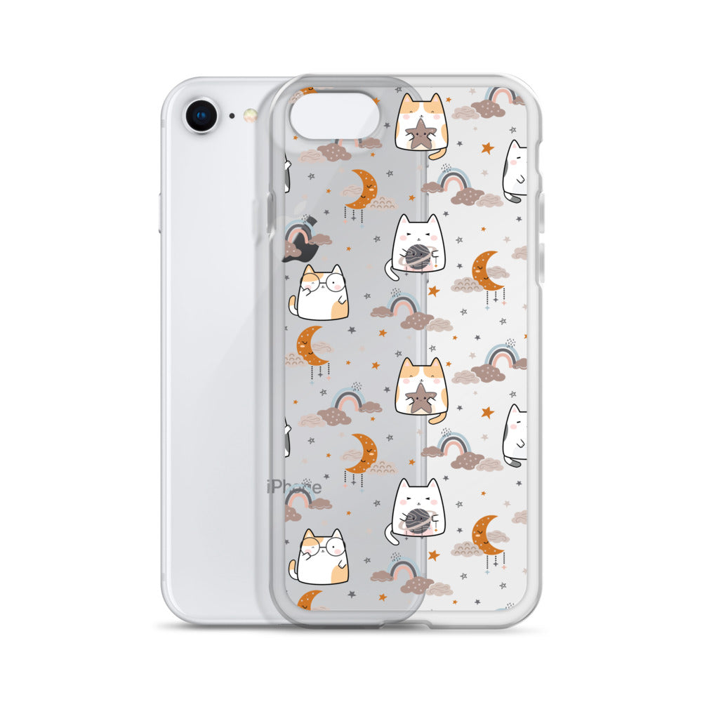 Cute Cats Pattern For Cat Lover iPhone Case