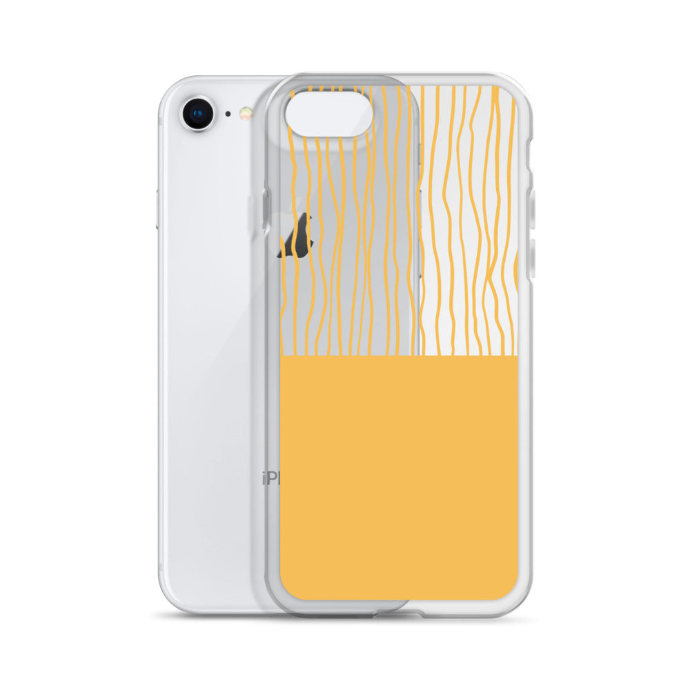 Yellow Mid Century Modern iPhone Case