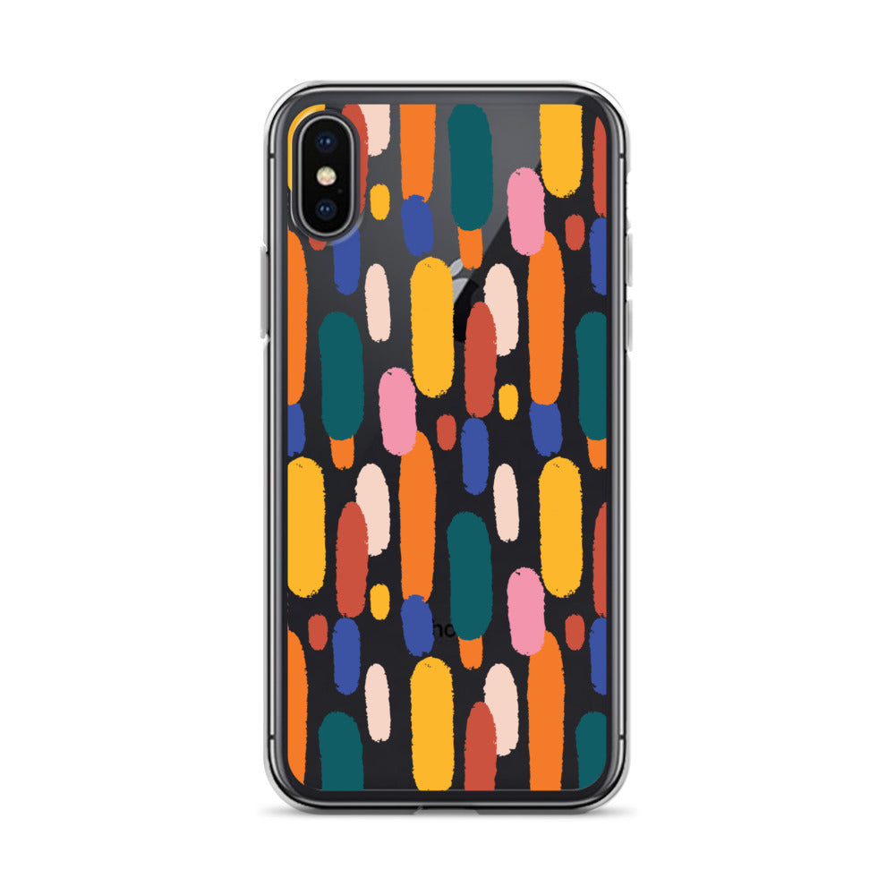 Mid Century Modern Colorful iPhone Case