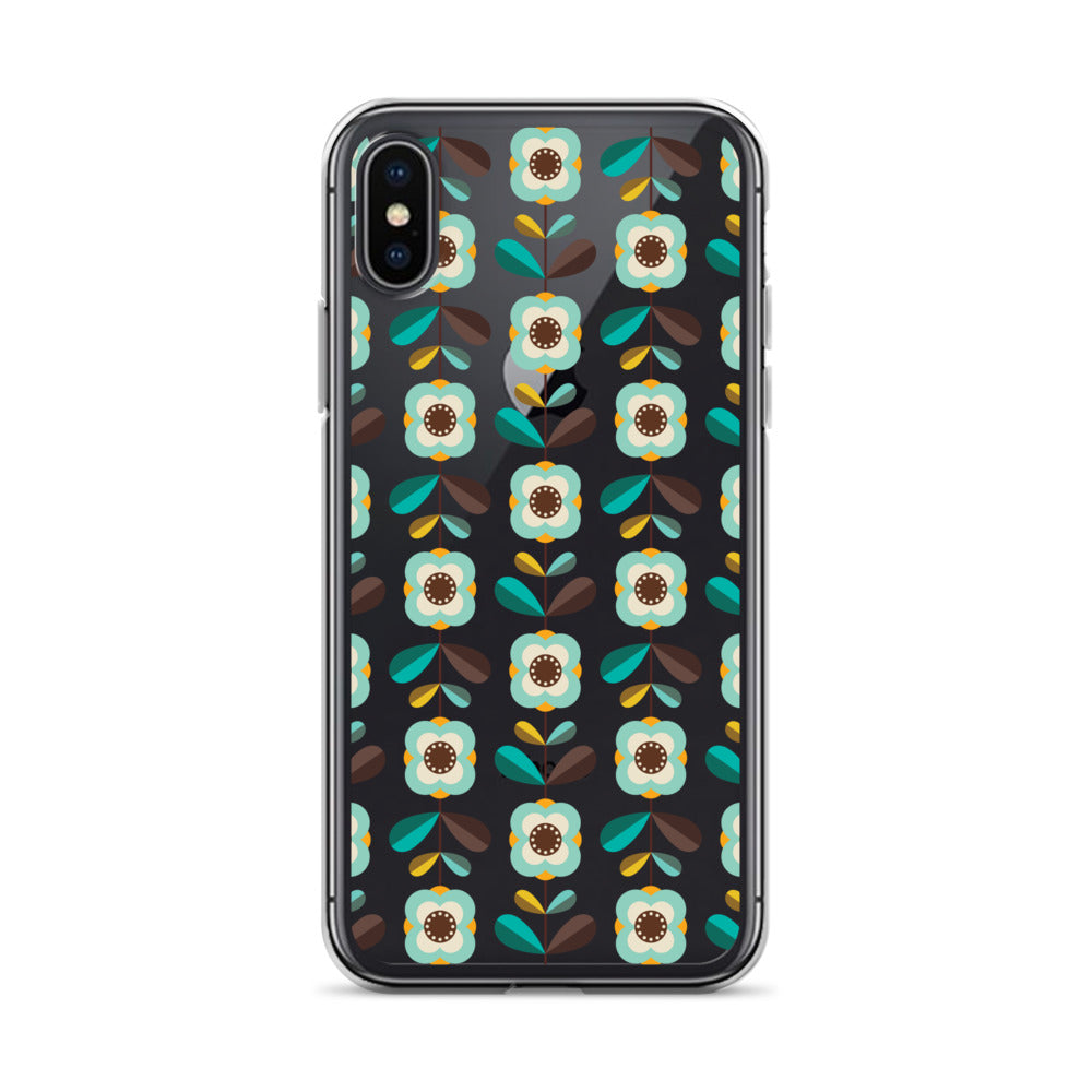 Retro Floral Pattern iPhone Case