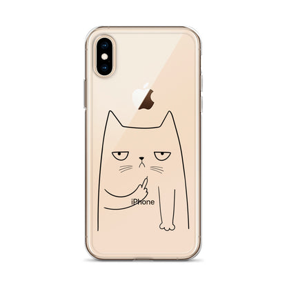 Cute Cat iPhone Clear Case - HypeSheriff