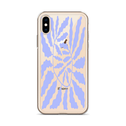 Retro Violet Leaf iPhone Case