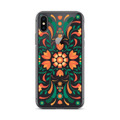 Floral Mexican Clear iPhone Case