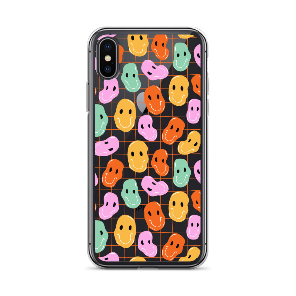 Colorful Distorted Faces iPhone Case