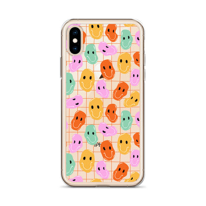 Colorful Distorted Faces iPhone Case