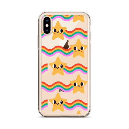 Happy Comet Rainbow iPhone Case