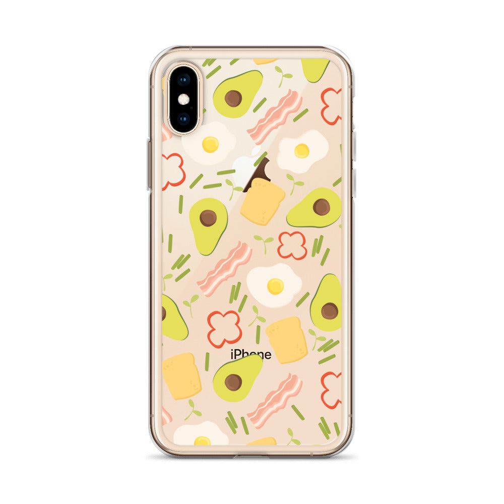 Bacon Fried Eggs Pattern iPhone Case