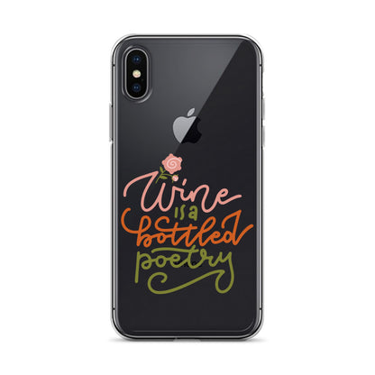 Wine Is A Bottled Poetry iPhone Case