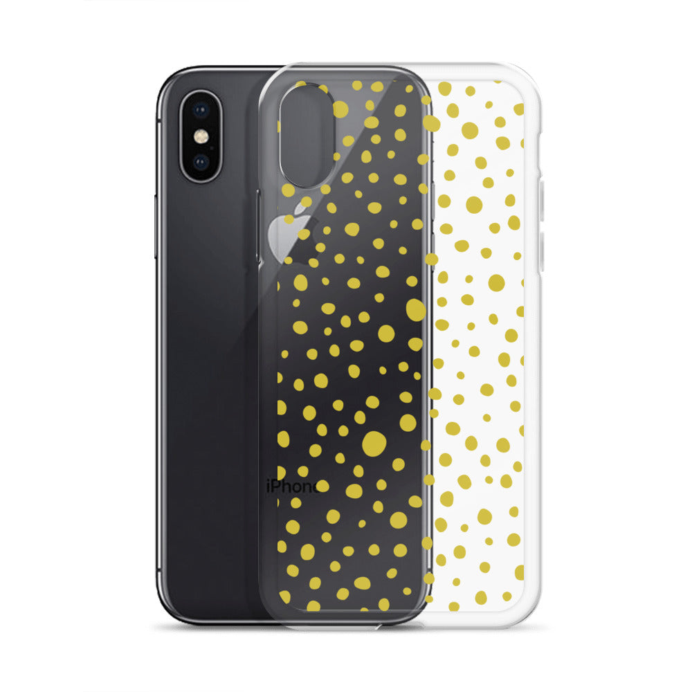 Green Mid Century Dots iPhone Case