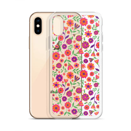 Colorful Flowers Feminin iPhone Case