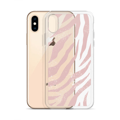 Pastel Pink Animal Pattern iPhone Case