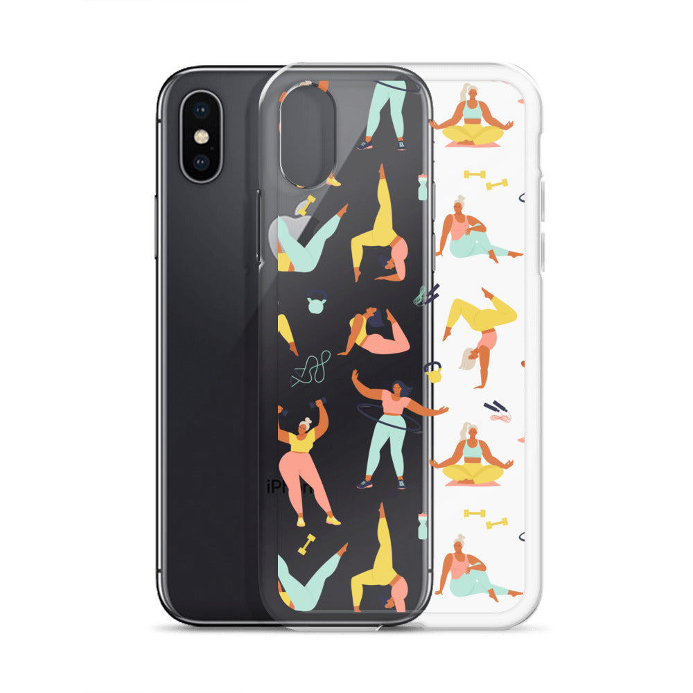 Yoga Sport Lover Pattern iPhone Case