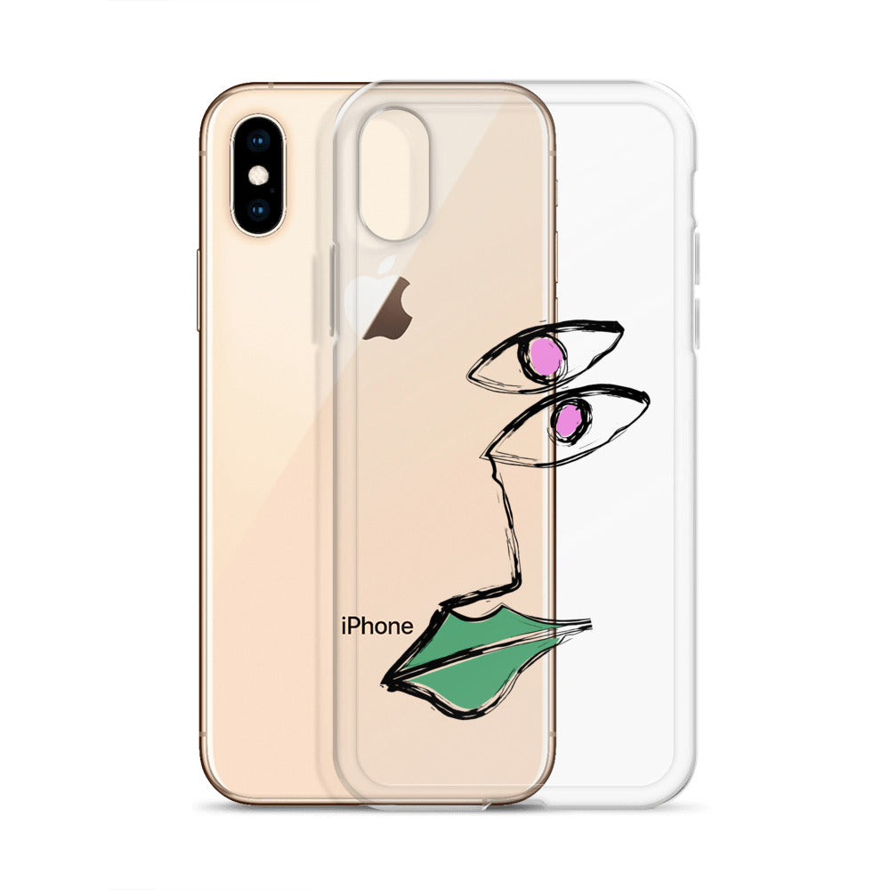 Pablo Picasso Cubism Inspired Face iPhone Case