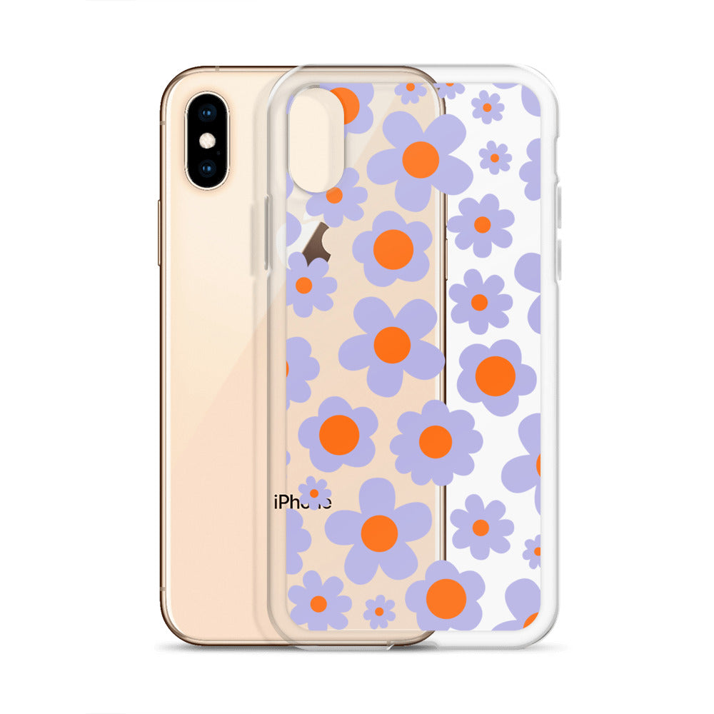 Violet Hippie 50s 60s 70s Floral iPhone Case