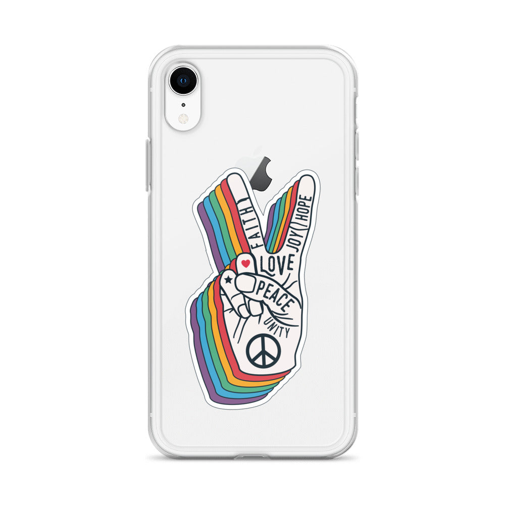 Peace&Love Groovy iPhone Case