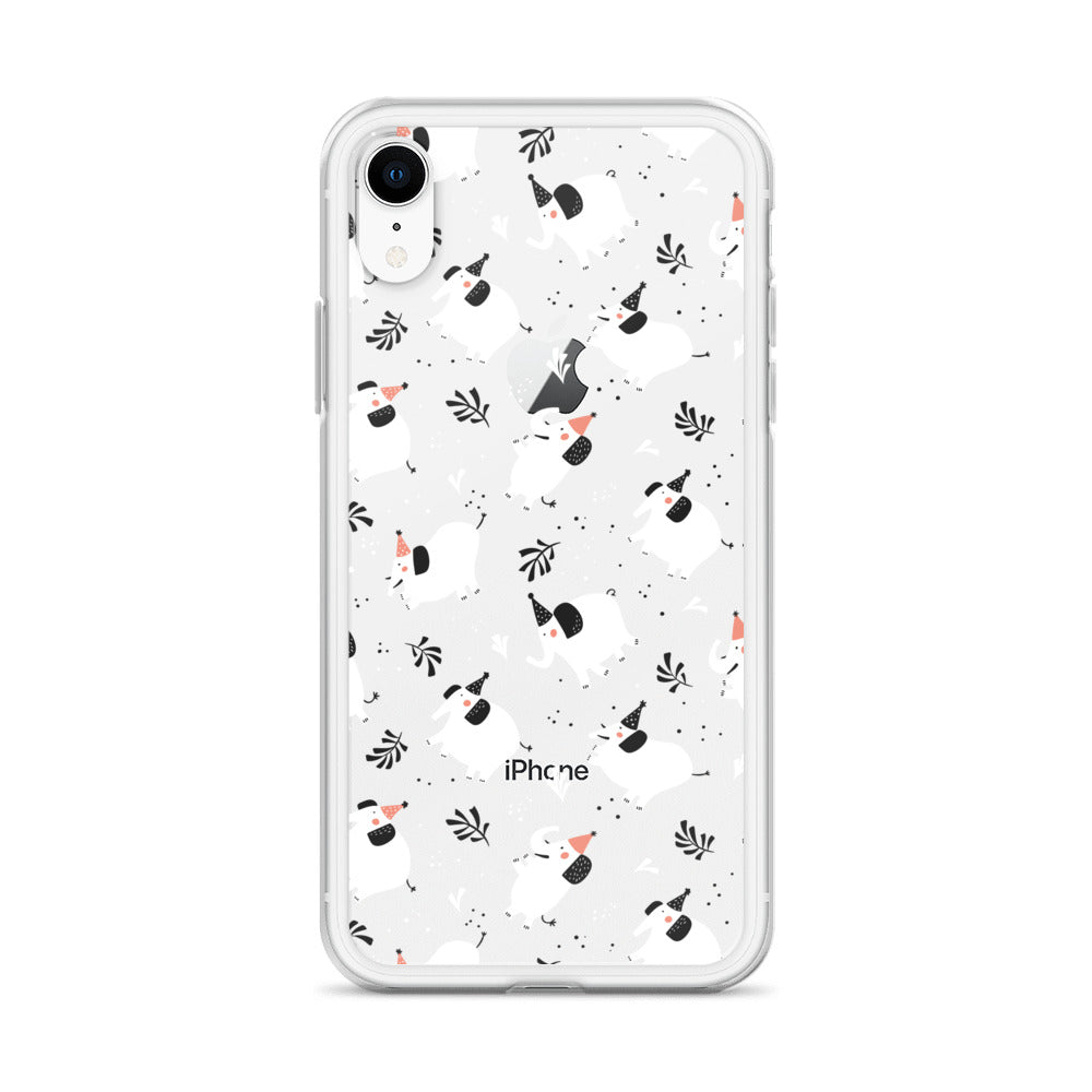 Cute Funny Elephants iPhone Case