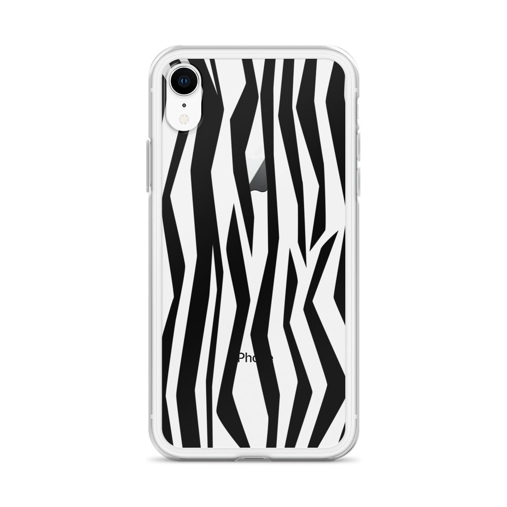 Zebra 60s iPhone Clear Case