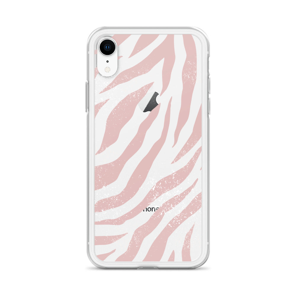 Pastel Pink Animal Pattern iPhone Case