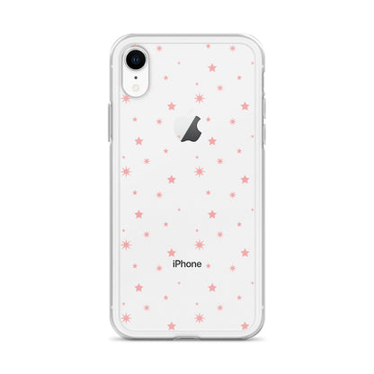 Tiny Pastel Pink Stars Pattern iPhone Case