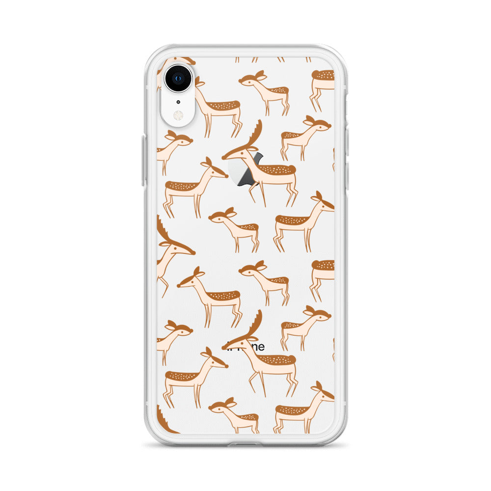 Forest Lover Deer Pattern iPhone Case