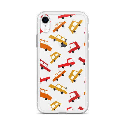 Retro Cars Pattern iPhone Case