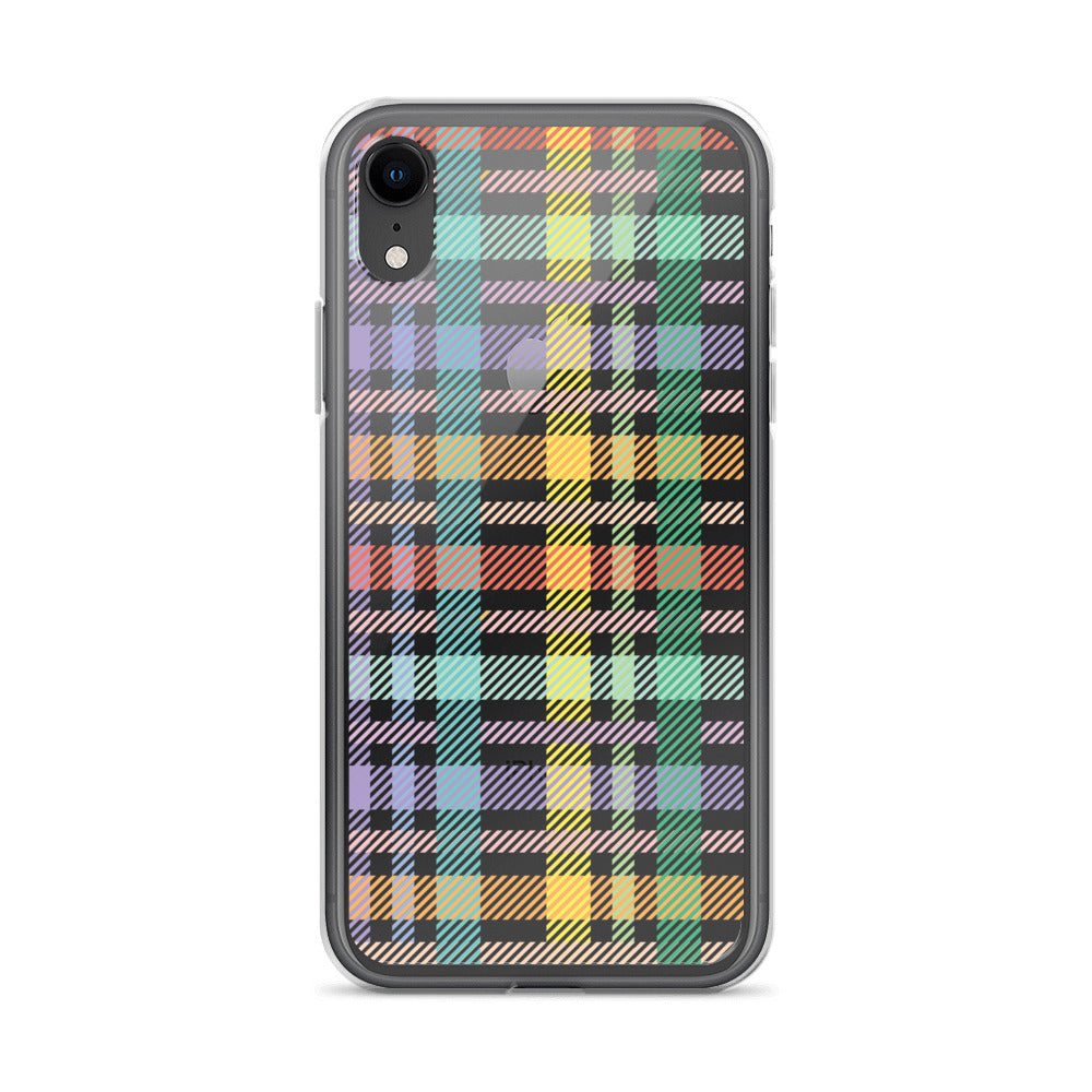Gingham Check Plaid Pattern iPhone Case