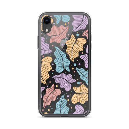 Pastel Colorful Leaves Botanical iPhone Case