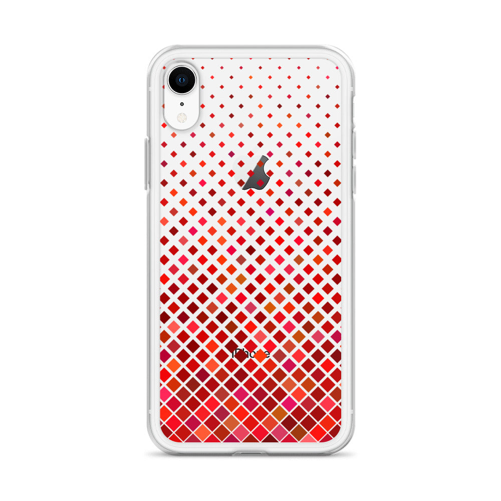 Red Geometric Modern Pattern iPhone Case