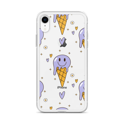 Happy Psychodelic Ice Cream iPhone Case