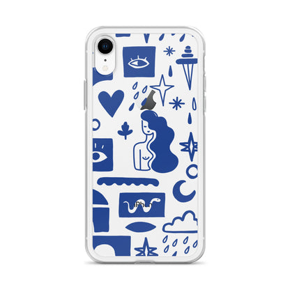 Blue Abstract iPhone Case