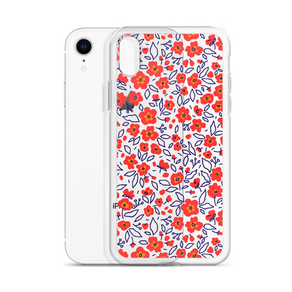 Floral Red Meadow iPhone Case