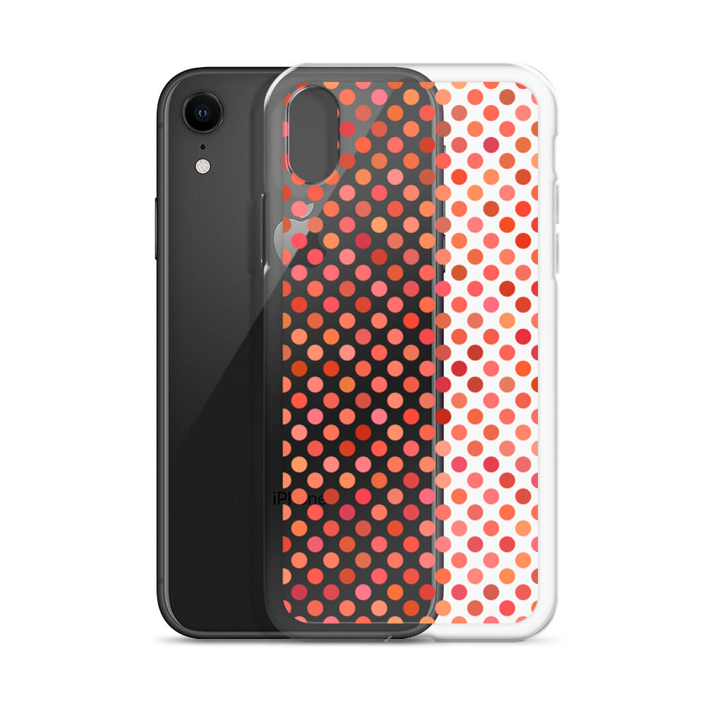 Red Dots Feminine iPhone Clear Case - HypeSheriff