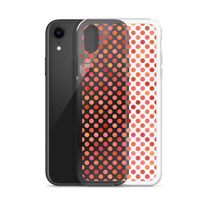 Red Dots Feminine iPhone Clear Case - HypeSheriff