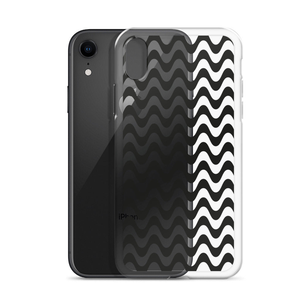 Black Liquid Swirl Abstract iPhone Case - HypeSheriff