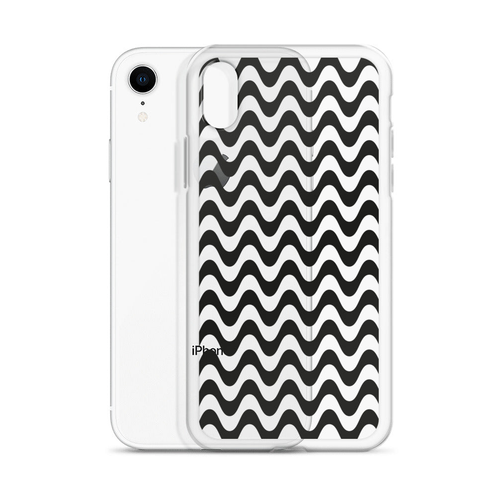Black Liquid Swirl Abstract iPhone Case - HypeSheriff
