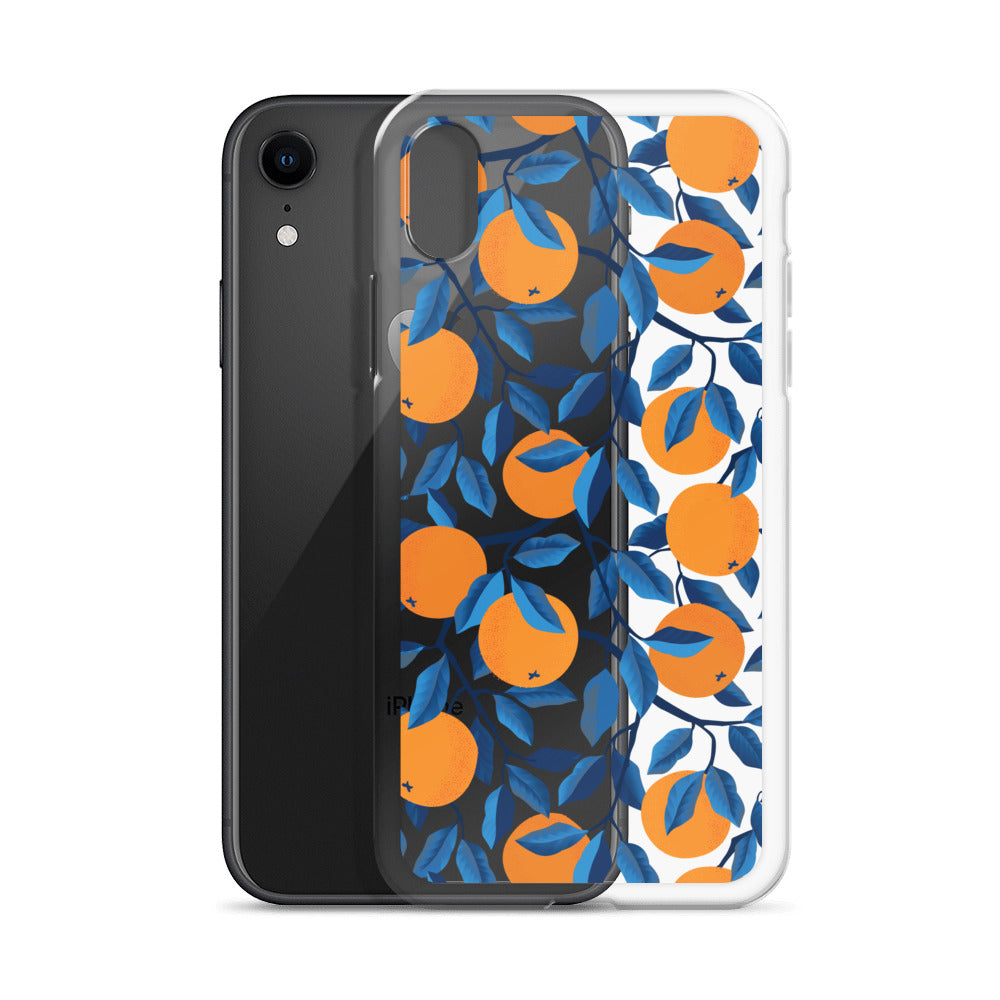 Italian Fruit Oranges Pattern iPhone Case