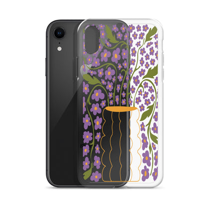 Modern Abstract Flowers iPhone Case