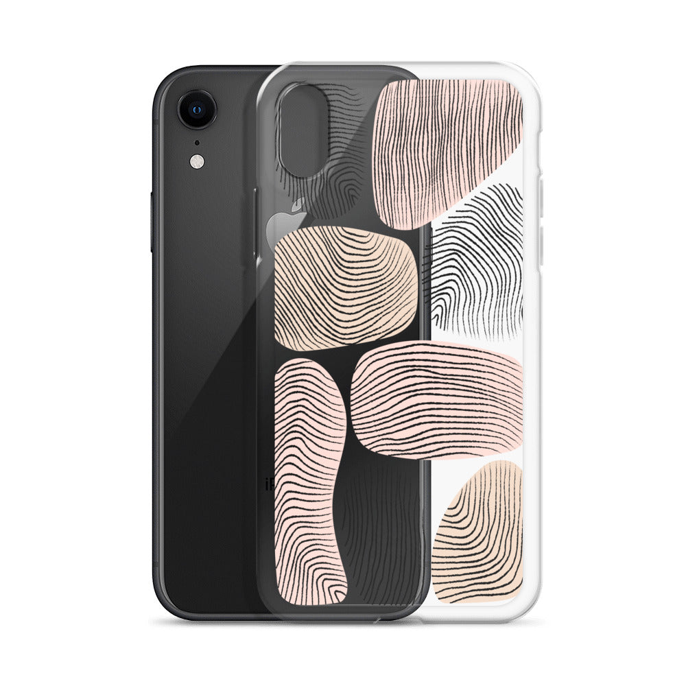 Neutral Beige Modern Pattern iPhone Case