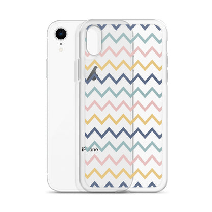 Modern Zig Zag Pattern iPhone Case