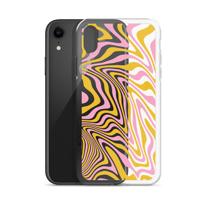 Retro Abstract Hippie Pattern iPhone Case